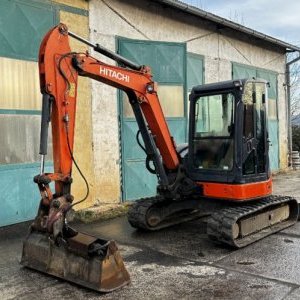 foto 4.8t minibagr Hitachi 48 U guma, lopaty