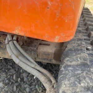 foto pracuje 1.9t minibagr roztah zánovní-pásy Hitachi ZX19 Zaxis rypadlo mini